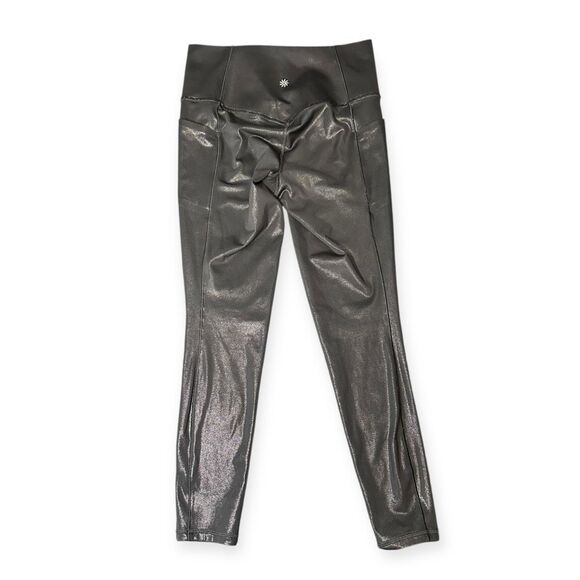 ATHLETA Women’s Black Salutation Stash Shine Tight Legging Size Small Style #467 - Picture 4 of 6